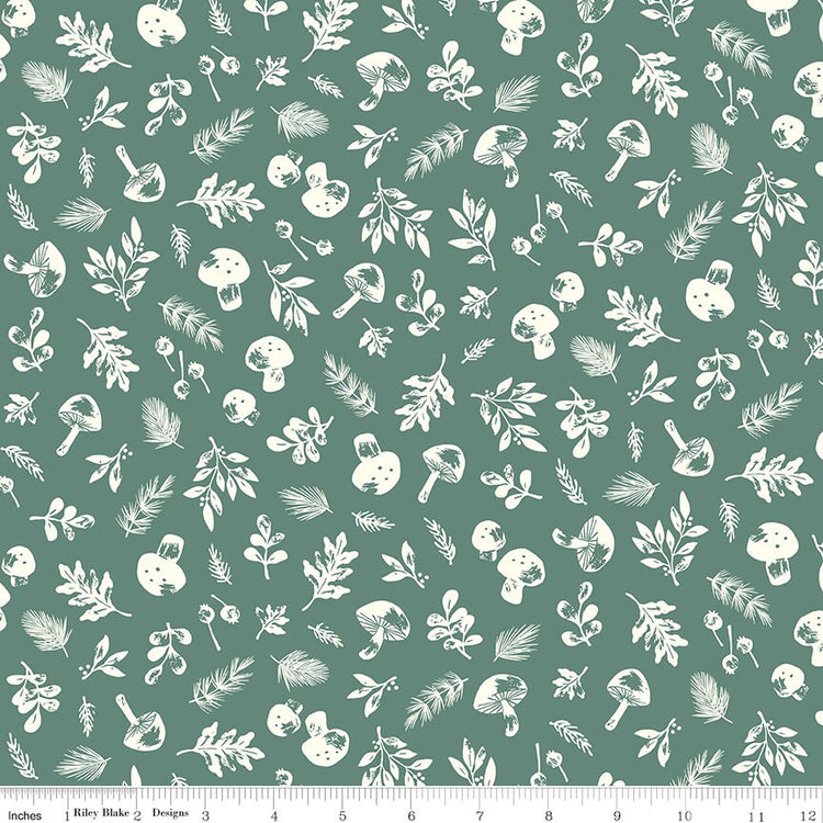 Yuletide Forest Woodland Sage by Katherine Lenius for Riley Blake Designs - C13542-SAGE