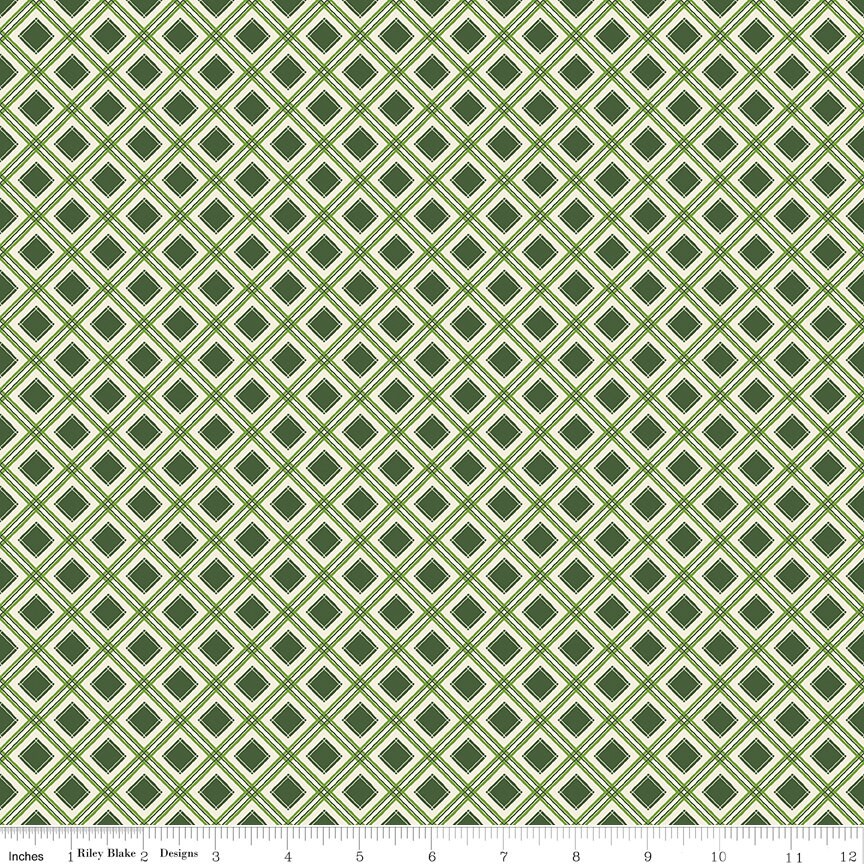 Yuletide Forest Plaid Green by Katherine Lenius for Riley Blake Designs - C13546-GREEN