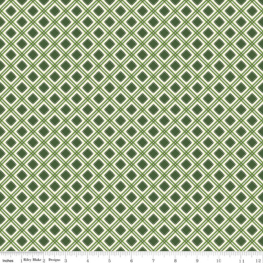 Yuletide Forest Plaid Green by Katherine Lenius for Riley Blake Designs - C13546-GREEN