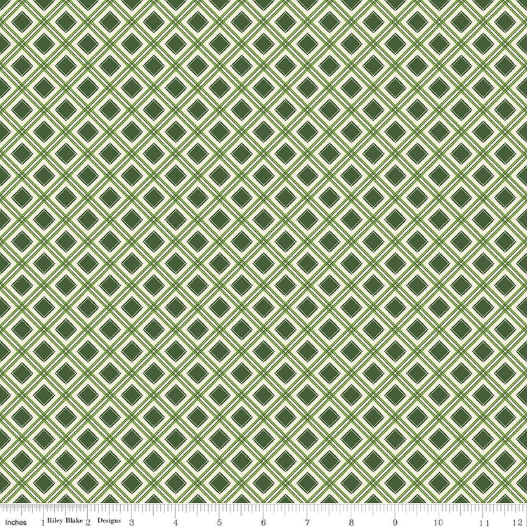 Yuletide Forest Plaid Green by Katherine Lenius for Riley Blake Designs - C13546-GREEN