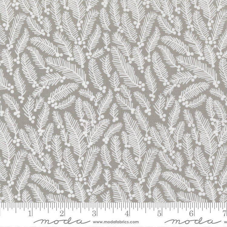 Christmas Eve Sprigs Dove by Lella Boutique for Moda Fabrics - 5182 13