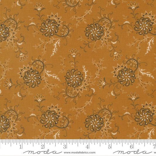 Rustic Gatherings Swirling Flowers Amber by Primitive Gatherings for Moda Fabrics - 49200 13