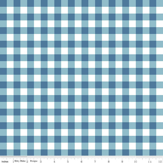 Simply Country Gingham Denim by Tasha Noel for Riley Blake Designs - C13413-DENIM