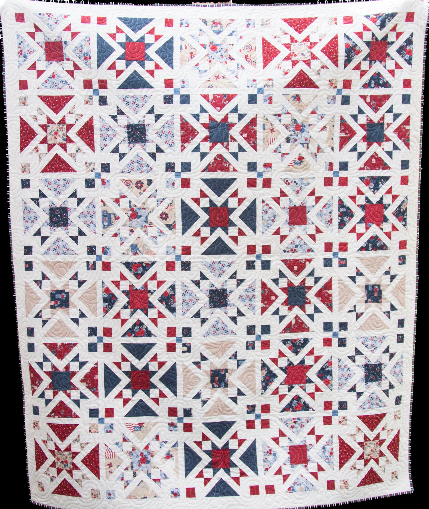 Confetti Stars Quilt Kit - Pattern by Wendy Shepherd - fabric kit and quilt pattern