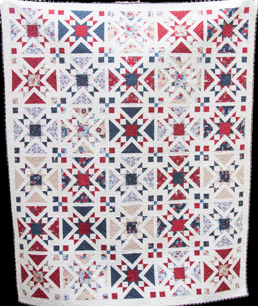 Confetti Stars Quilt Kit - Pattern by Wendy Shepherd - fabric kit and quilt pattern