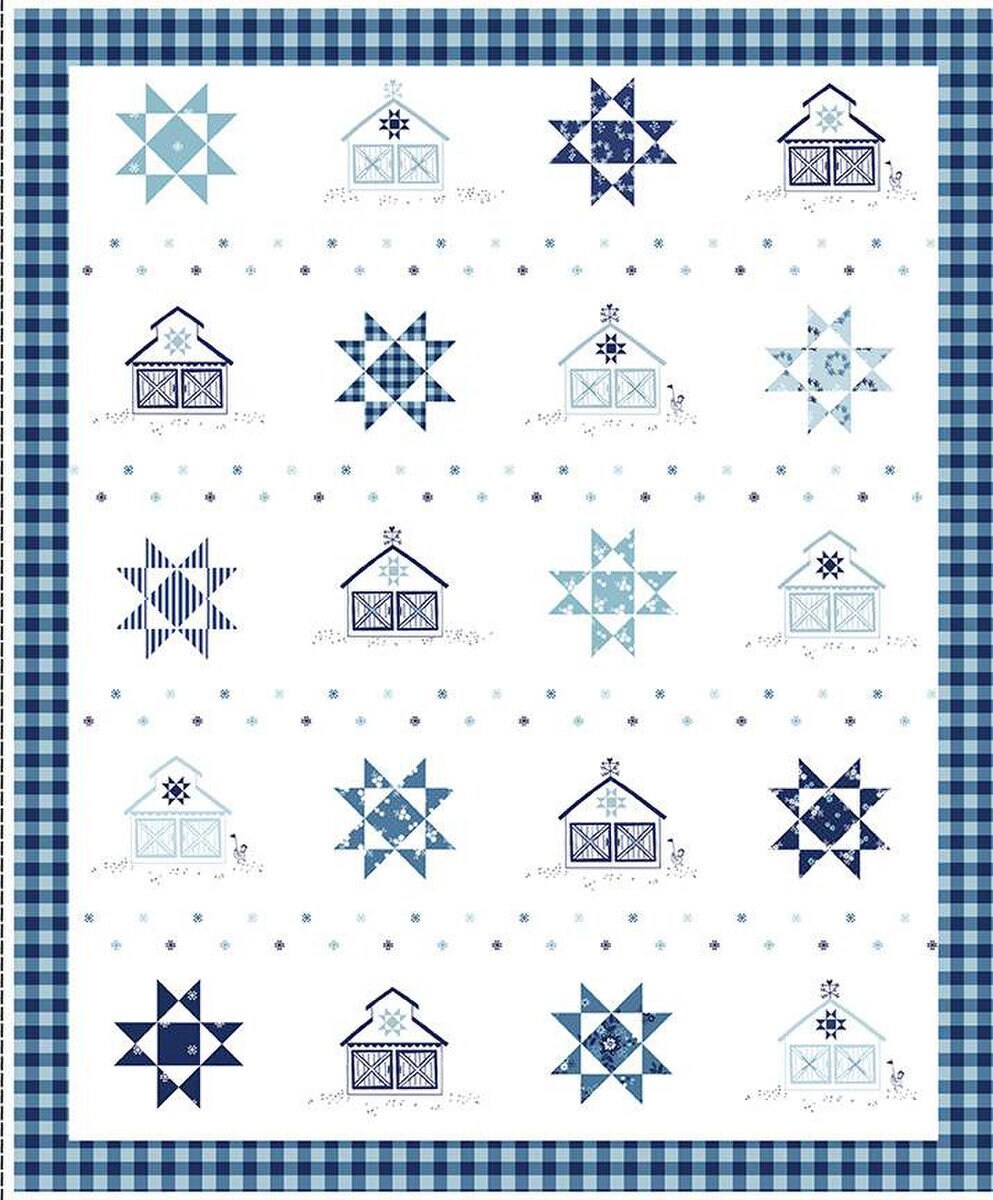 Simply Country Stars Quilt Panel by Tasha Noel for Riley Blake Designs - P13419-PANEL