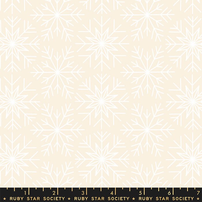 Winterglow Snowflakes Natural by Ruby Star Society with Moda Fabrics - RS5110 11