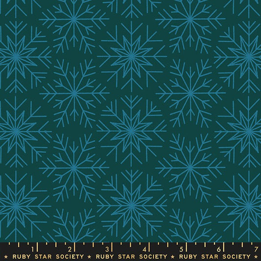 Winterglow Snowflakes Pine by Ruby Star Society with Moda Fabrics - RS5110 14