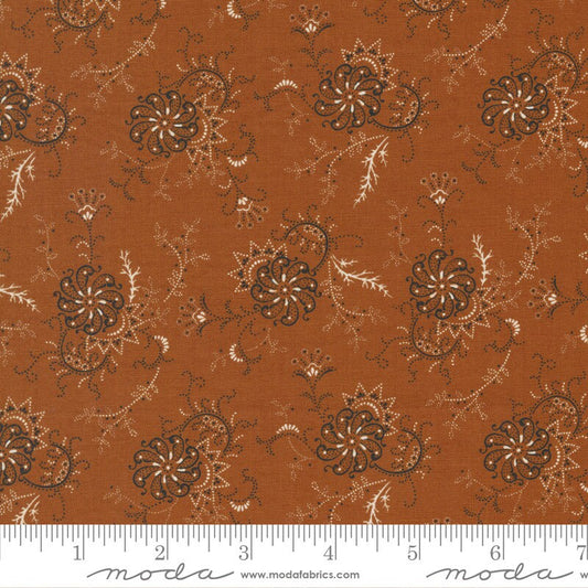 Rustic Gatherings Swirling Flowers Spice by Primitive Gatherings for Moda Fabrics - 49200 12