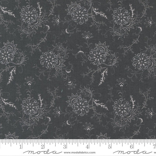 Rustic Gatherings Swirling Flowers Charcoal by Primitive Gatherings for Moda Fabrics - 49200 15