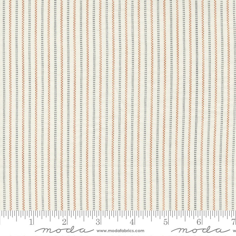 Rustic Gatherings Dashed Stripes Cloud by Primitive Gatherings for Moda Fabrics - 49203 12