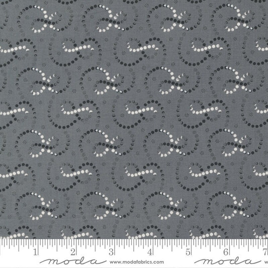 Rustic Gatherings Swirly Dot Blenders Graphite by Primitive Gatherings for Moda Fabrics - 49204 18