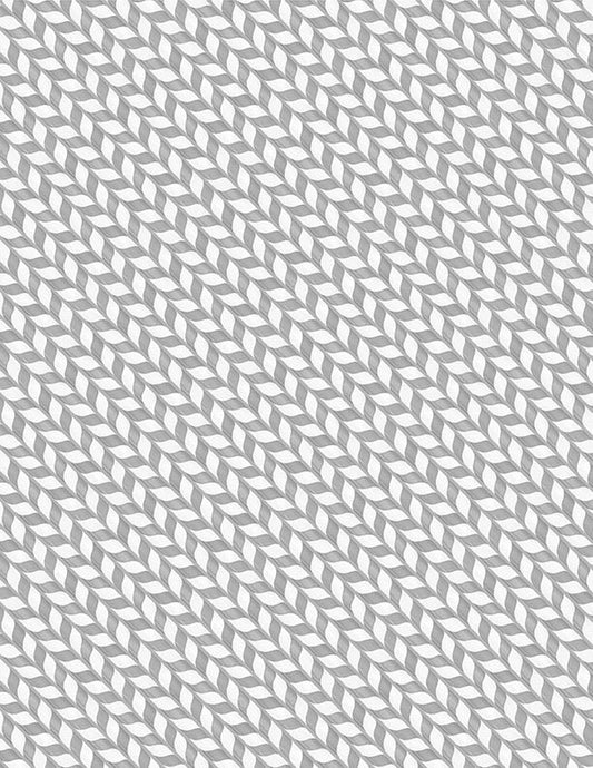 Frosty Merry-Mints Peppermint Stripe Gray by Danielle Leone for Wilmington Prints - 3017 27659 991