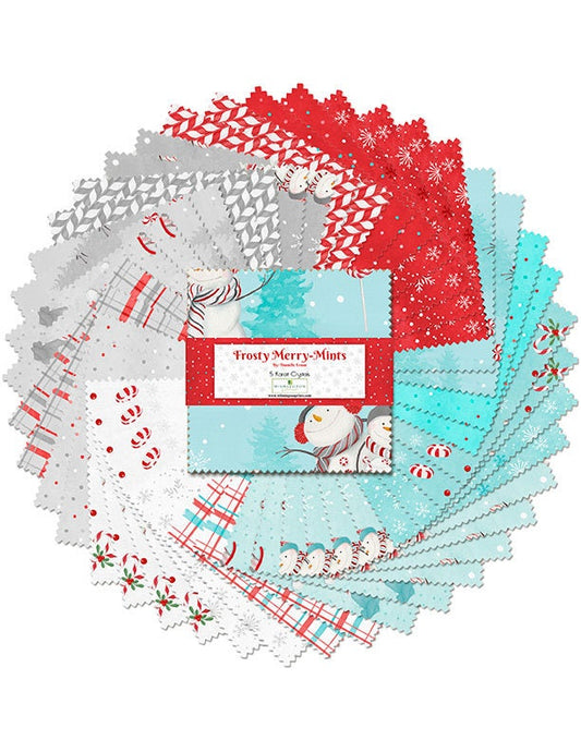 Frosty Merry-Mints 5 Karat Crystals - 5" Stacker by Danielle Leone for Wilmington Prints - 508 774 508