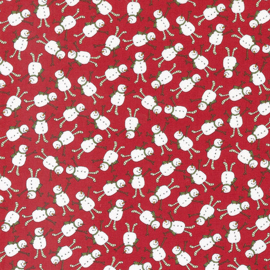 Blizzard Frosty Christmas Snowmen Red by Sweetwater with Moda Fabrics - 55622 14