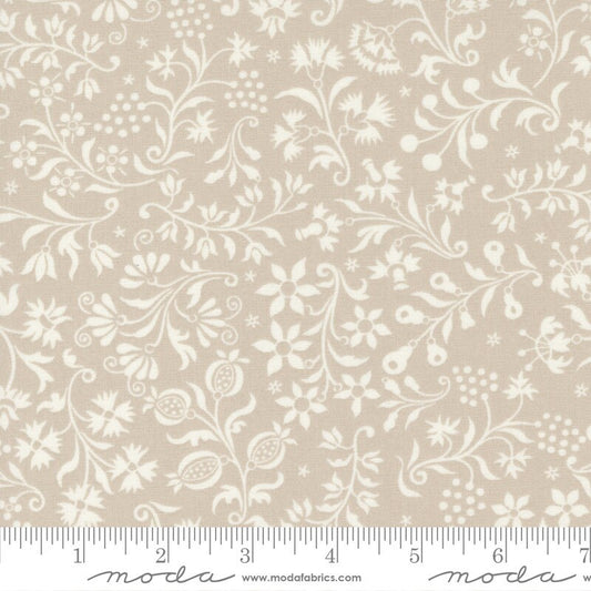 Harvest Moon Autumn Bounty Florals Smoke Ghost by Fig Tree Co by Moda Fabrics - 20471 21