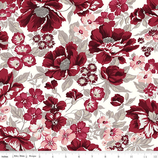 Heartfelt Main White by Gerri Robinson of Planted Seed Designs for Riley Blake Designs - C13490-WHITE