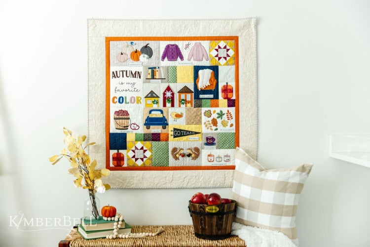 Falling For Autumn Quilt Machine Embroidery CD & Instructions by Kimberbell Designs - KD814