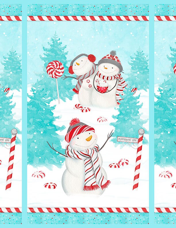 Frosty Merry-Mints Large Panel Multi by Danielle Leone for Wilmington Prints - 3017 27651 431