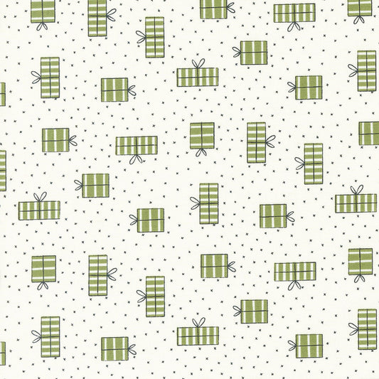 Blizzard Wrapped Up Christmas Presents Vanilla by Sweetwater with Moda Fabrics - 55623 11