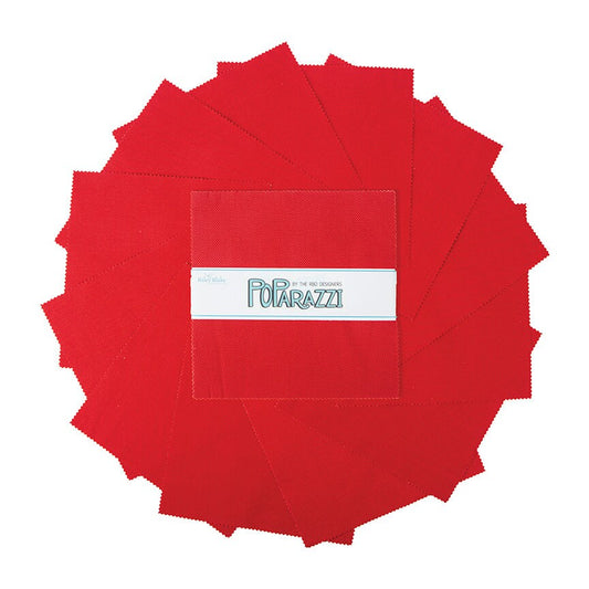 POParazzi Red 10 Inch Stacker by Riley Blake Designs - 10-805-RED-42 (42 pieces)