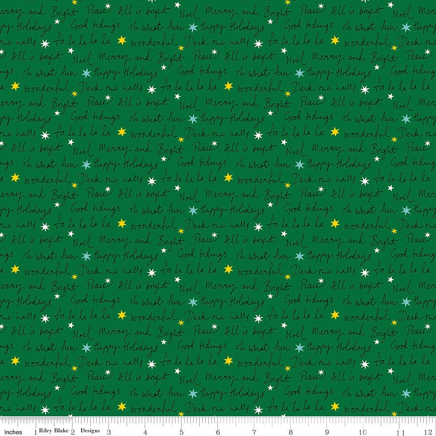 Deck The Halls Well Wishes B by Liberty Fabrics - 01666883B