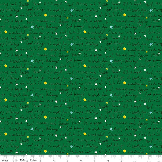 Deck The Halls Well Wishes B by Liberty Fabrics - 01666883B