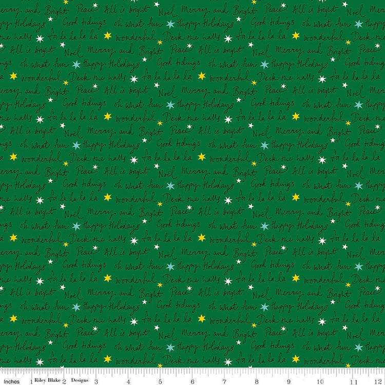 Deck The Halls Well Wishes B by Liberty Fabrics - 01666883B