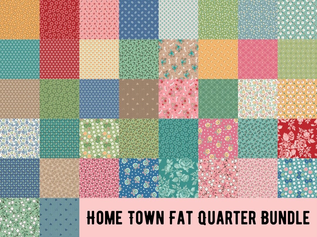 Home Town Fat Quarter Bundle by Lori Holt of Bee in my Bonnet for Riley Blake Designs - FQ-13580-42 (42 pieces)