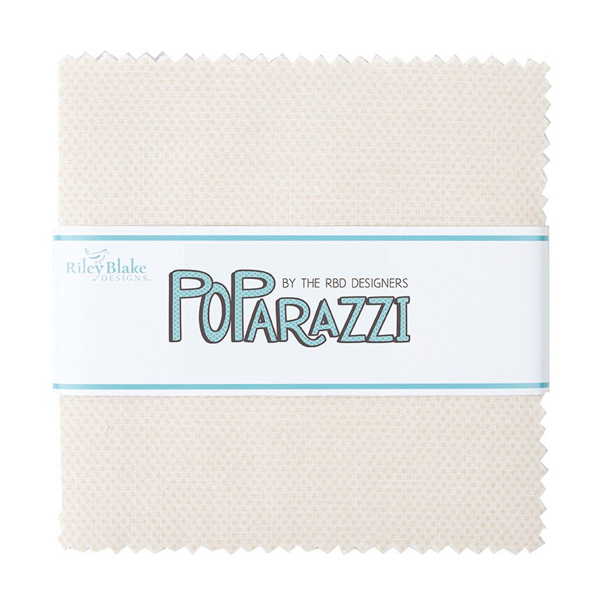 POParazzi Cream 5 Inch Stacker by Riley Blake Designs - 5-805-CREAM-42 (42 pieces)