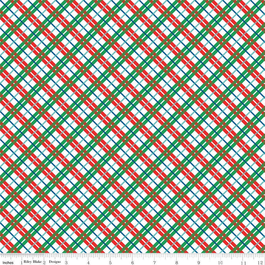 Deck The Halls In Check B by Liberty Fabrics - 01666886B