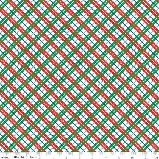 Deck The Halls In Check B by Liberty Fabrics - 01666886B