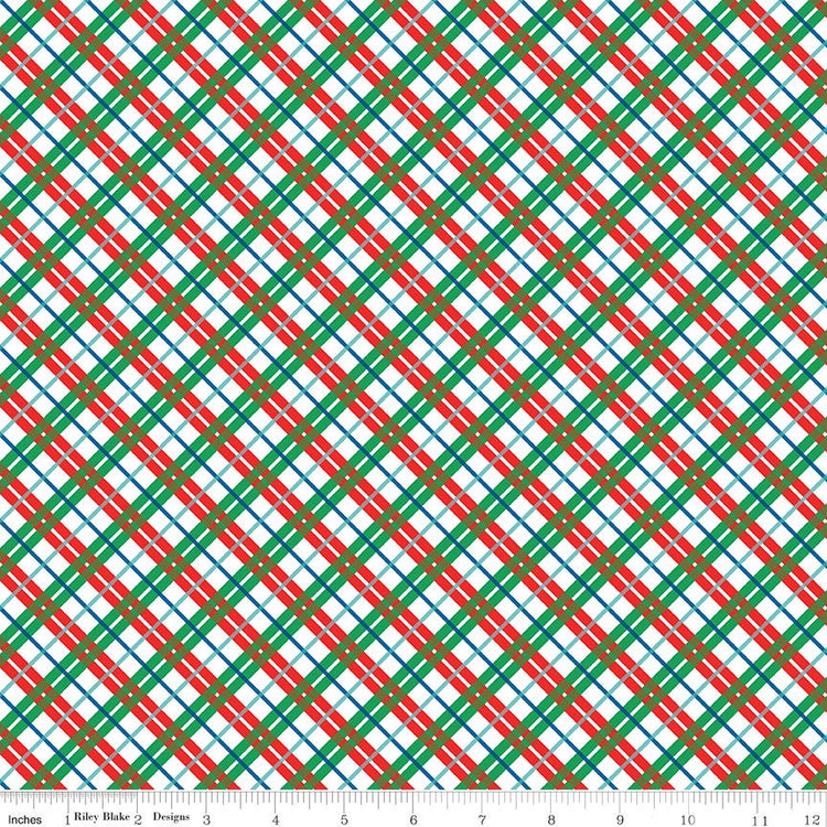 Deck The Halls In Check B by Liberty Fabrics - 01666886B