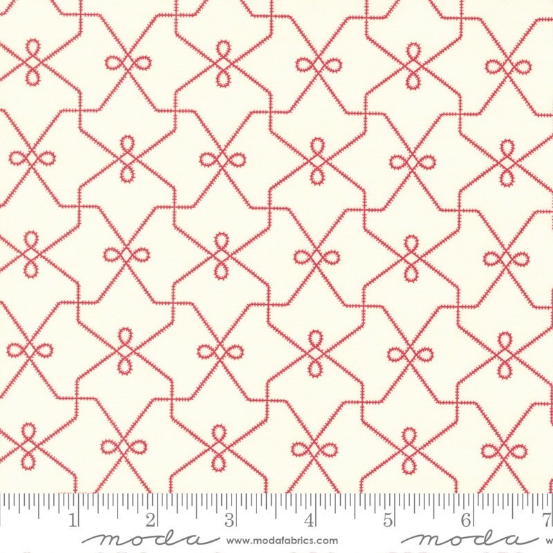 Joyful Gatherings Wrapping Paper Geometrics Snow by Primitive Gatherings for Moda Fabrics - 49210 11