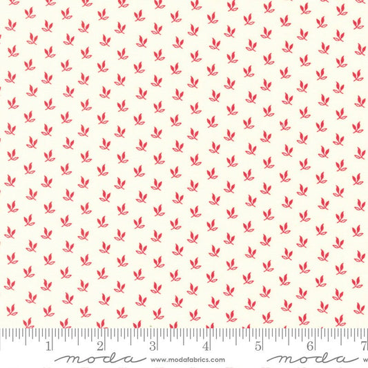 Joyful Gatherings Triple Leaf Ditsy Snow Candy Apple by Primitive Gatherings for Moda Fabrics - 49212 11