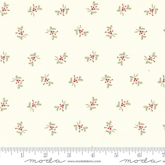Joyful Gatherings Mistletoe Blenders Snow Multi by Primitive Gatherings for Moda Fabrics - 49217 22