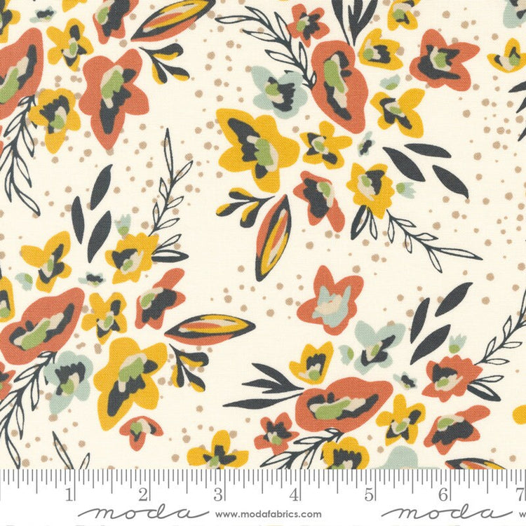 Dawn on the Prairie Spray and Sprig Florals Unbleached by Stephanie Sliwinski of Fancy That Design House for Moda Fabrics - 45570 11