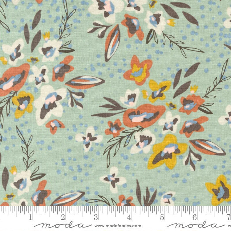 Dawn on the Prairie Spray and Sprig Florals Rainy Mist by Stephanie Sliwinski of Fancy That Design House for Moda Fabrics - 45570 18