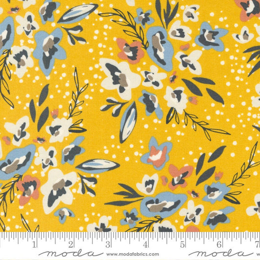 Dawn on the Prairie Spray and Sprig Florals Golden Mustard by Stephanie Sliwinski of Fancy That Design House for Moda Fabrics - 45570 20