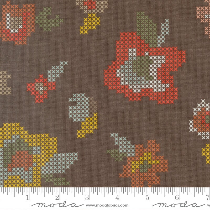 Dawn on the Prairie Cross Stitch Florals Mud Pie by Stephanie Sliwinski of Fancy That Design House for Moda Fabrics - 45571 15