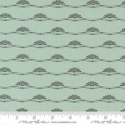 Dawn on the Prairie Prairie Sun Stripes Dusty Mint by Stephanie Sliwinski of Fancy That Design House for Moda Fabrics - 45576 18