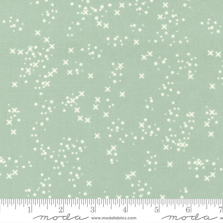 Dawn on the Prairie Stitch Confetti Dots Dusty Mint by Stephanie Sliwinski of Fancy That Design House for Moda Fabrics - 45577 18