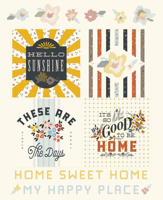 Dawn on the Prairie Panel Unbleached by Stephanie Sliwinski of Fancy That Design House for Moda Fabrics - 45578 11