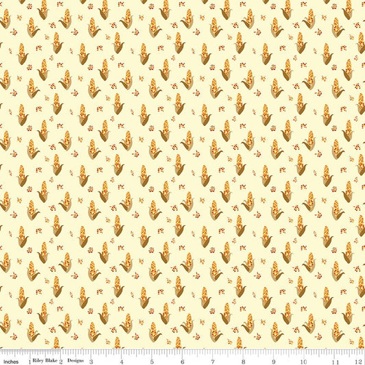 Fall's In Town Corn Cream by Sandy Gervais for Riley Blake Designs - C13514-CREAM