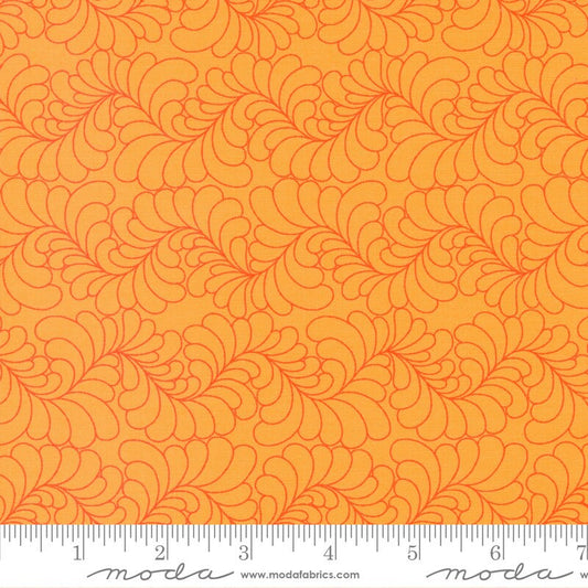 Rainbow Sherbet Feathers Geometric Orange by Sariditty for Moda Fabrics - 45022 33