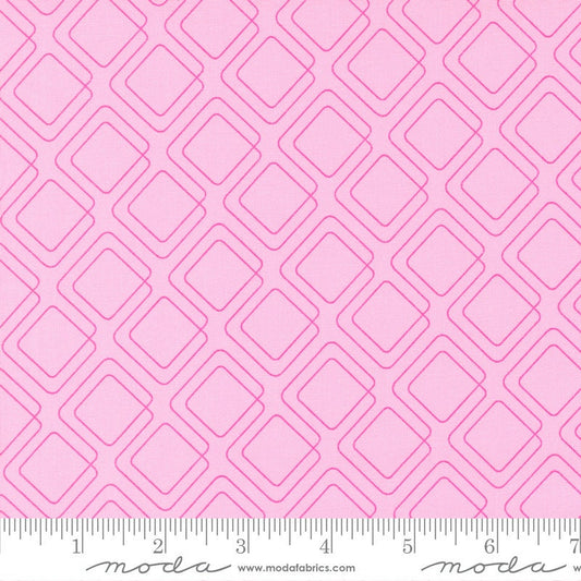 Rainbow Sherbet Connected Graph Paper Cotton Candy by Sariditty for Moda Fabrics - 45024 39