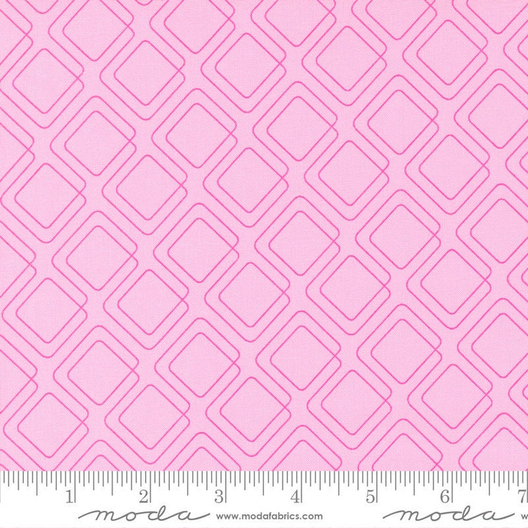Rainbow Sherbet Connected Graph Paper Cotton Candy by Sariditty for Moda Fabrics - 45024 39