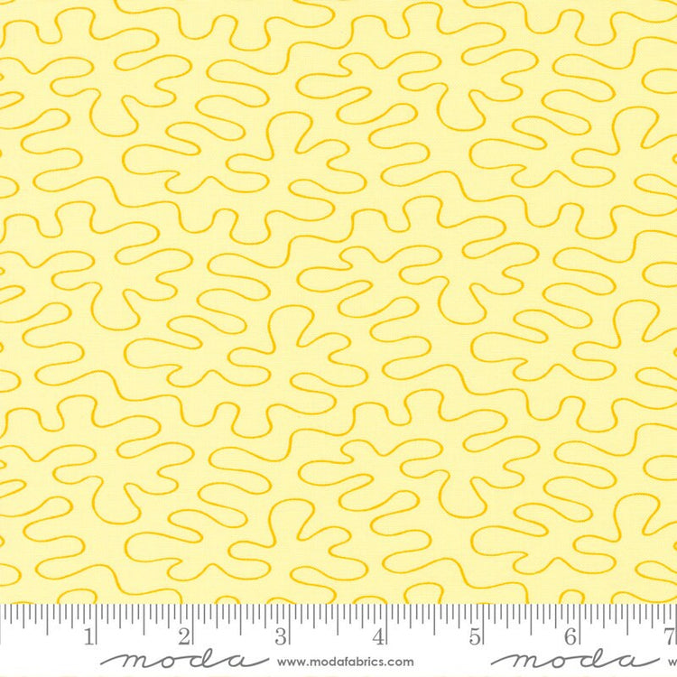 Rainbow Sherbet Stipple Ripple Geometrics Banana by Sariditty for Moda Fabrics - 45026 30