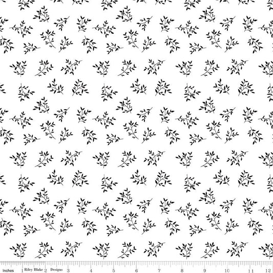 Black Tie Branches Off White by Dani Mogstad for Riley Blake Designs - C13754-OFFWHITE