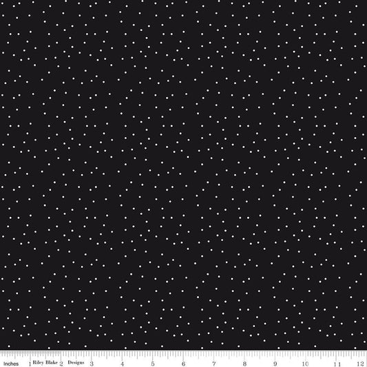 Black Tie Dots Black by Dani Mogstad for Riley Blake Designs - C13757-BLACK